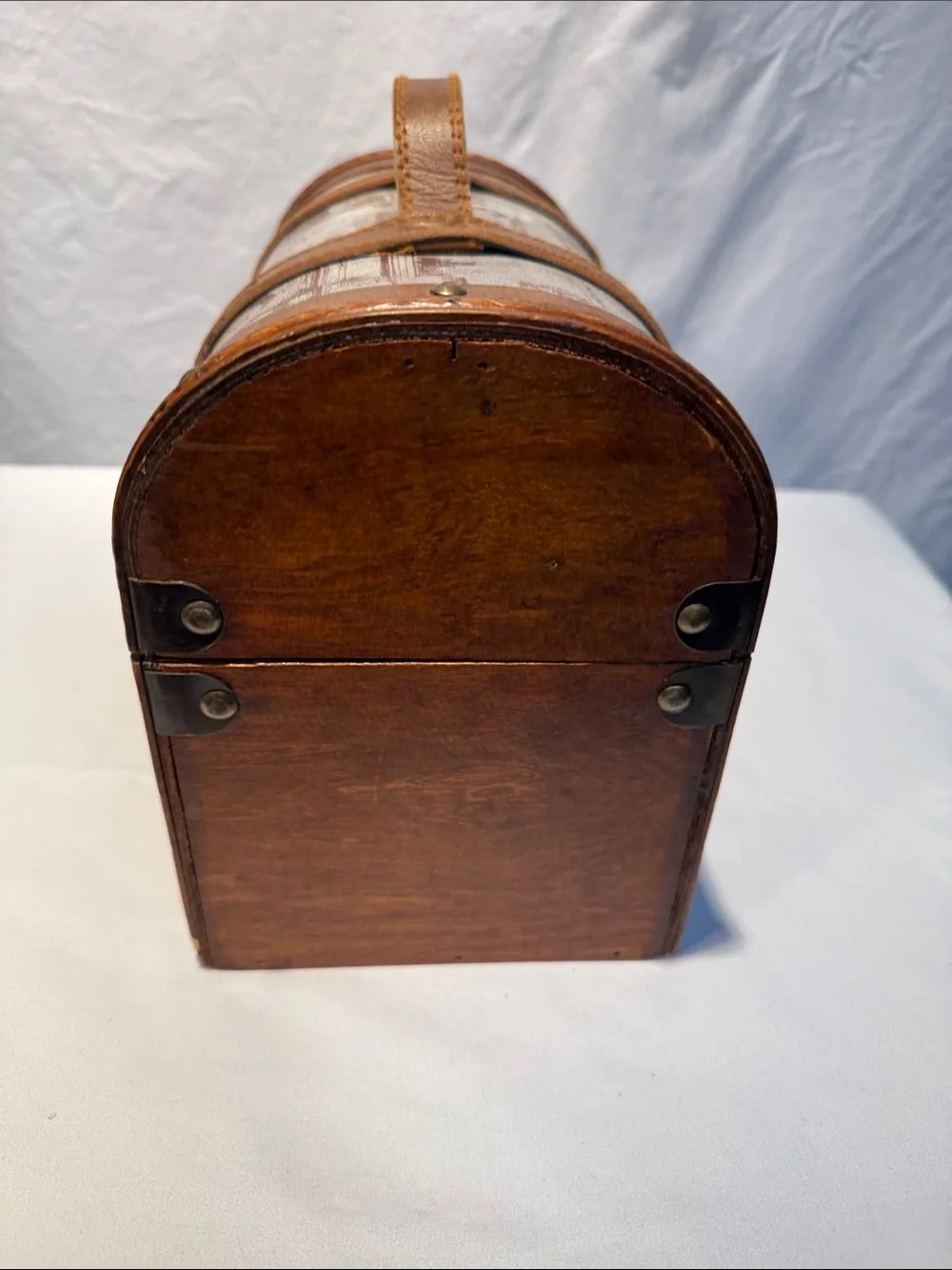 Vintage-Style Small Wood Chest Trunk Storage Box